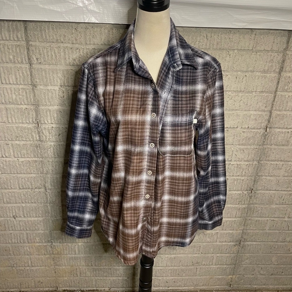 Purnell vintage Plaid Buttonup Collared Flannel Shirt‎ Small